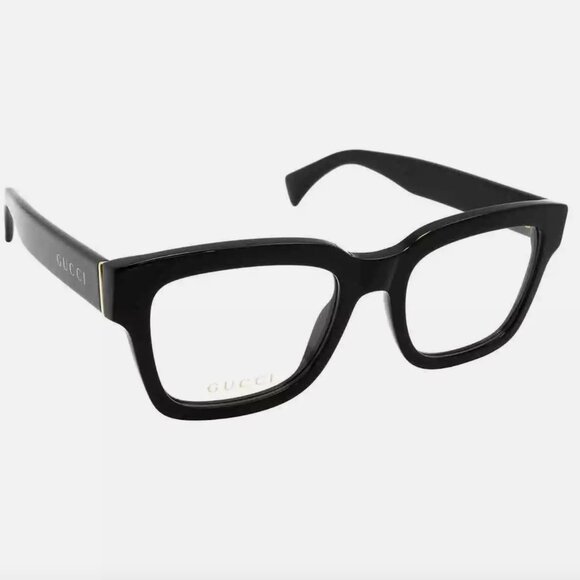Gucci Demo Black Square Unisex Eyeglasses - Picture 1 of 3